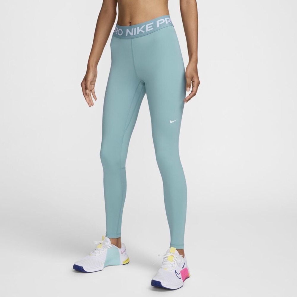 Nike Pro Dri Fit Full Length Mesh panel Leggings size Medium